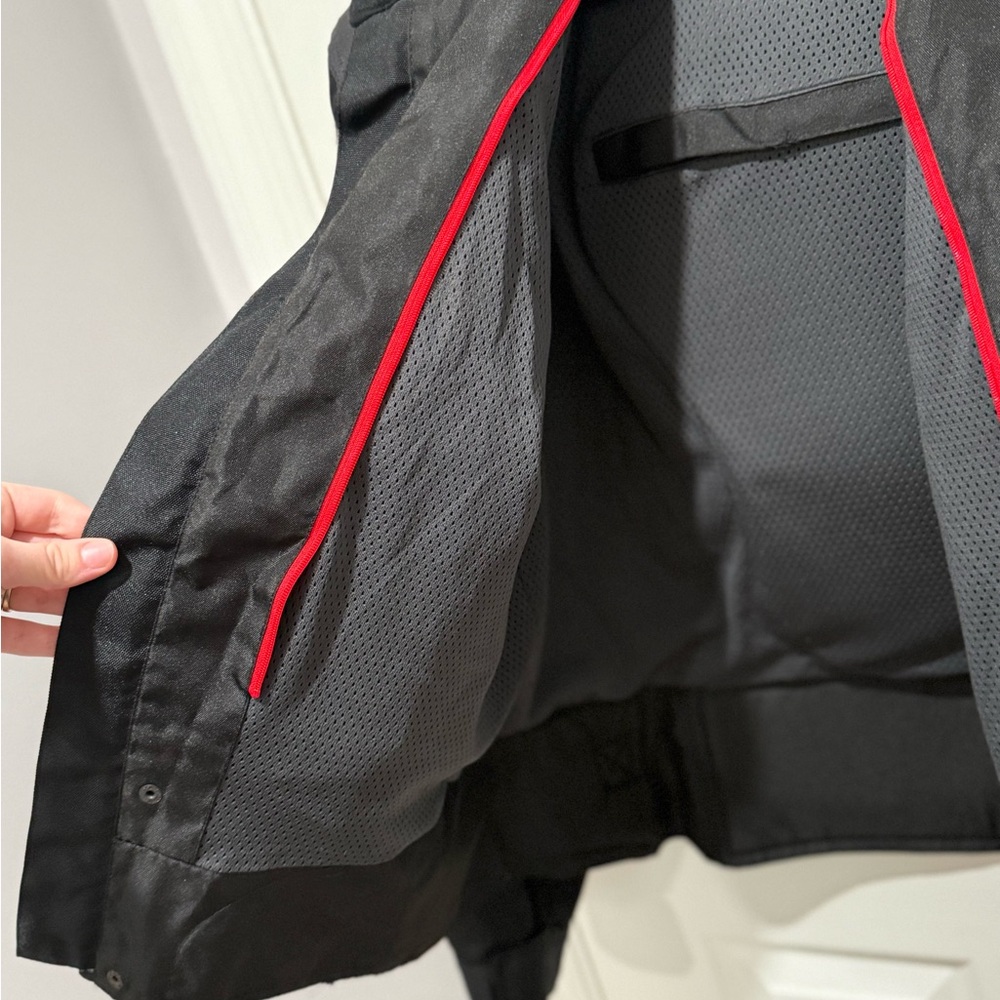 Black Performance Padded Motorcycle Jacket for Men - image 5